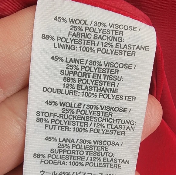 J. Crew A-line wool skirt with front slit, size 0P - Picture 10 of 11